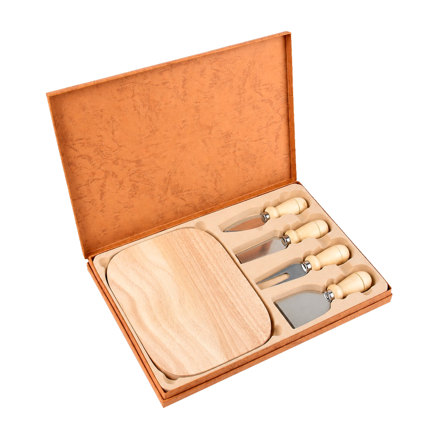 Set de quesos en madera
